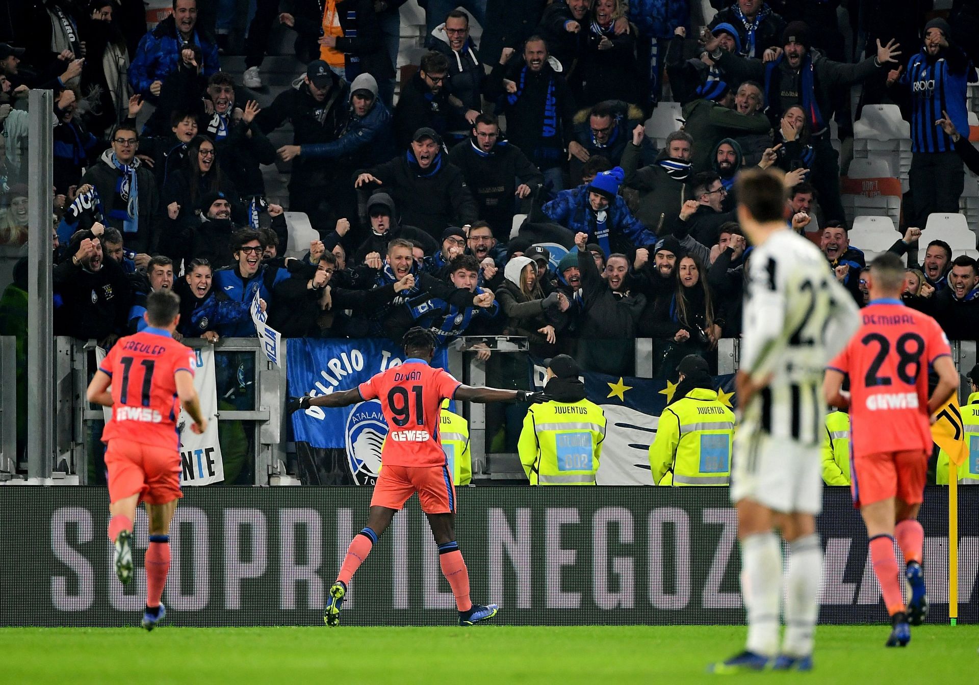 Juventus have now lost back to back matches after losing to Atalanta