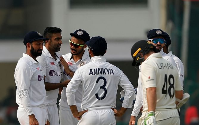 [Watch] Ravichandran Ashwin castles Tom Blundell as ball turns sharply off footmarks after hitting bat