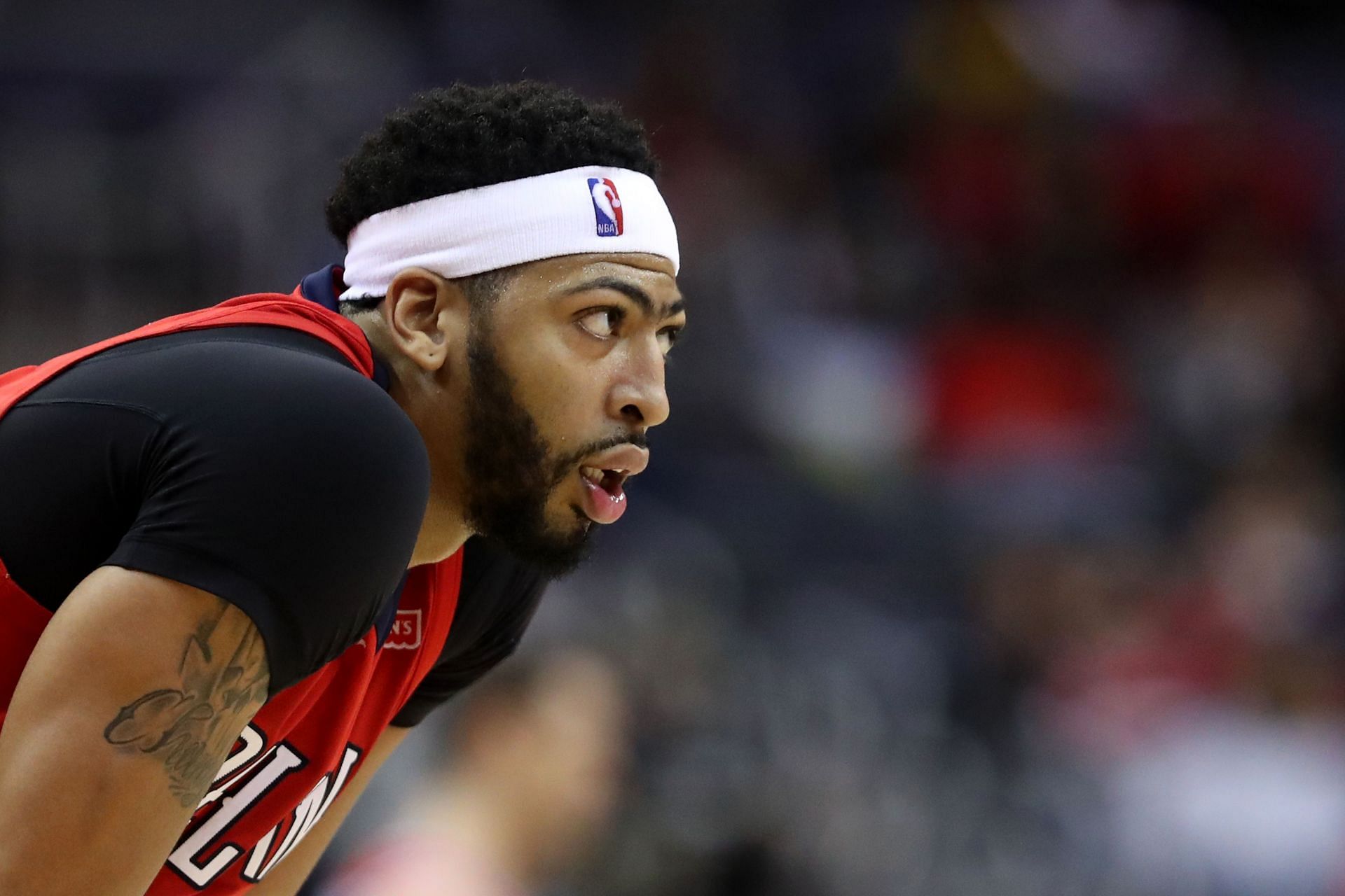 Anthony Davis with the New Orleans Pelicans in 2017