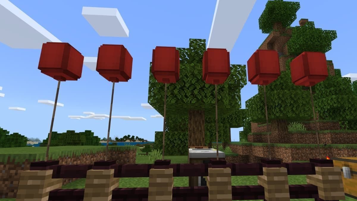 Balloons (Image via Minecraft)