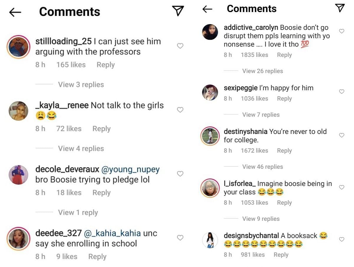Instagram comments about Boosie&#039;s announcement (2) (Image via theshaderoom/ Instagram)