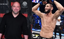 Dana White asserts that Khamzat Chimaev is the most dominant fighter through 4 fights he's ever seen in the UFC