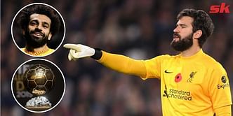 "There are a lot of players who deserve the Ballon d'Or" - Alisson on Liverpool teammate Mohamed Salah's chances of winning the coveted award