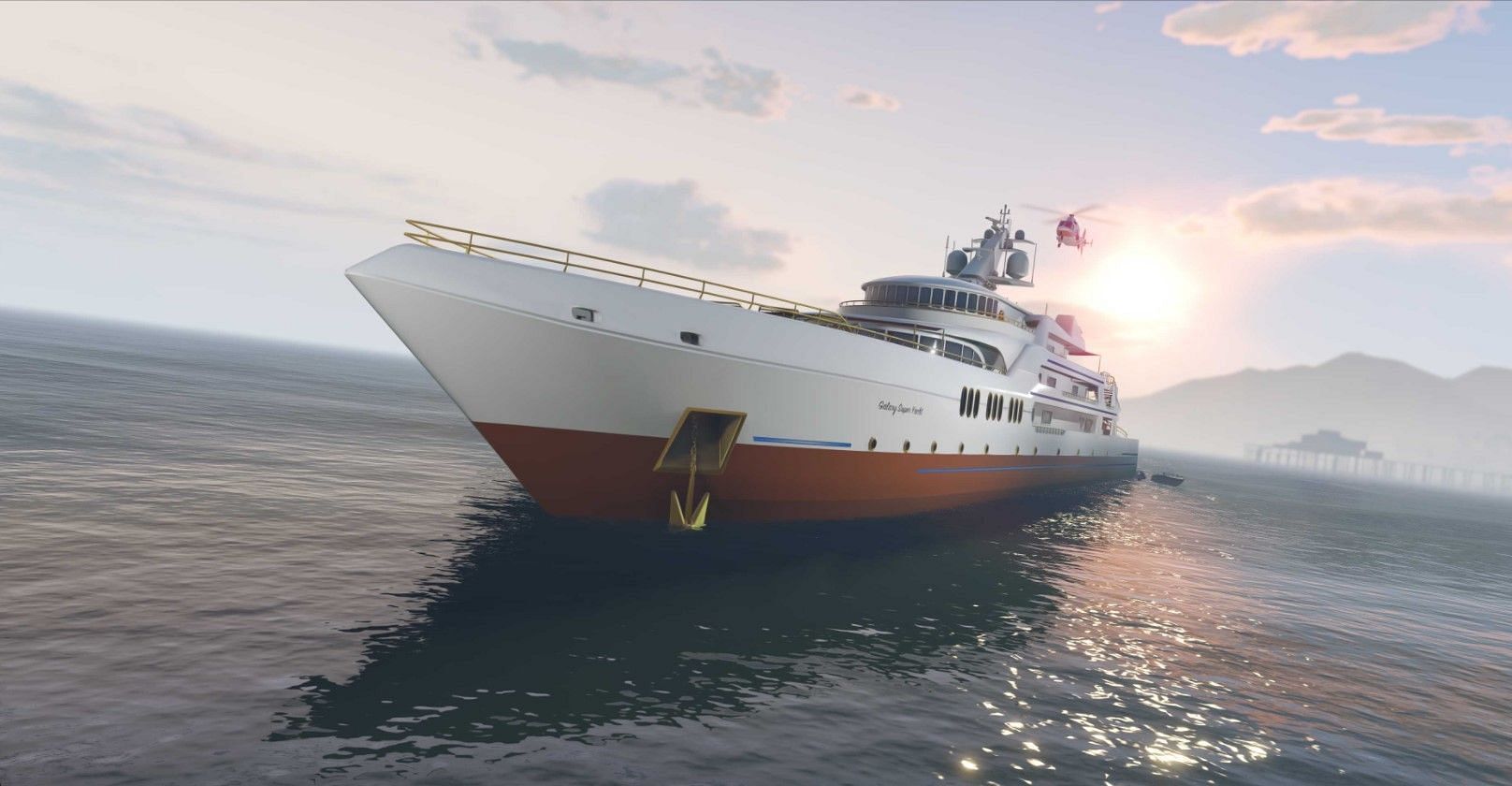 One of three Super Yachts (Image via Rockstar Games)