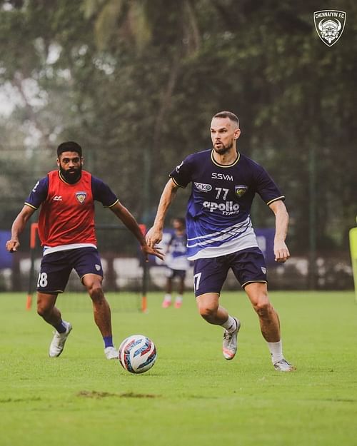 Chennaiyin FC during their pre-season ( Image source: Chennaiyin FC Instagram)