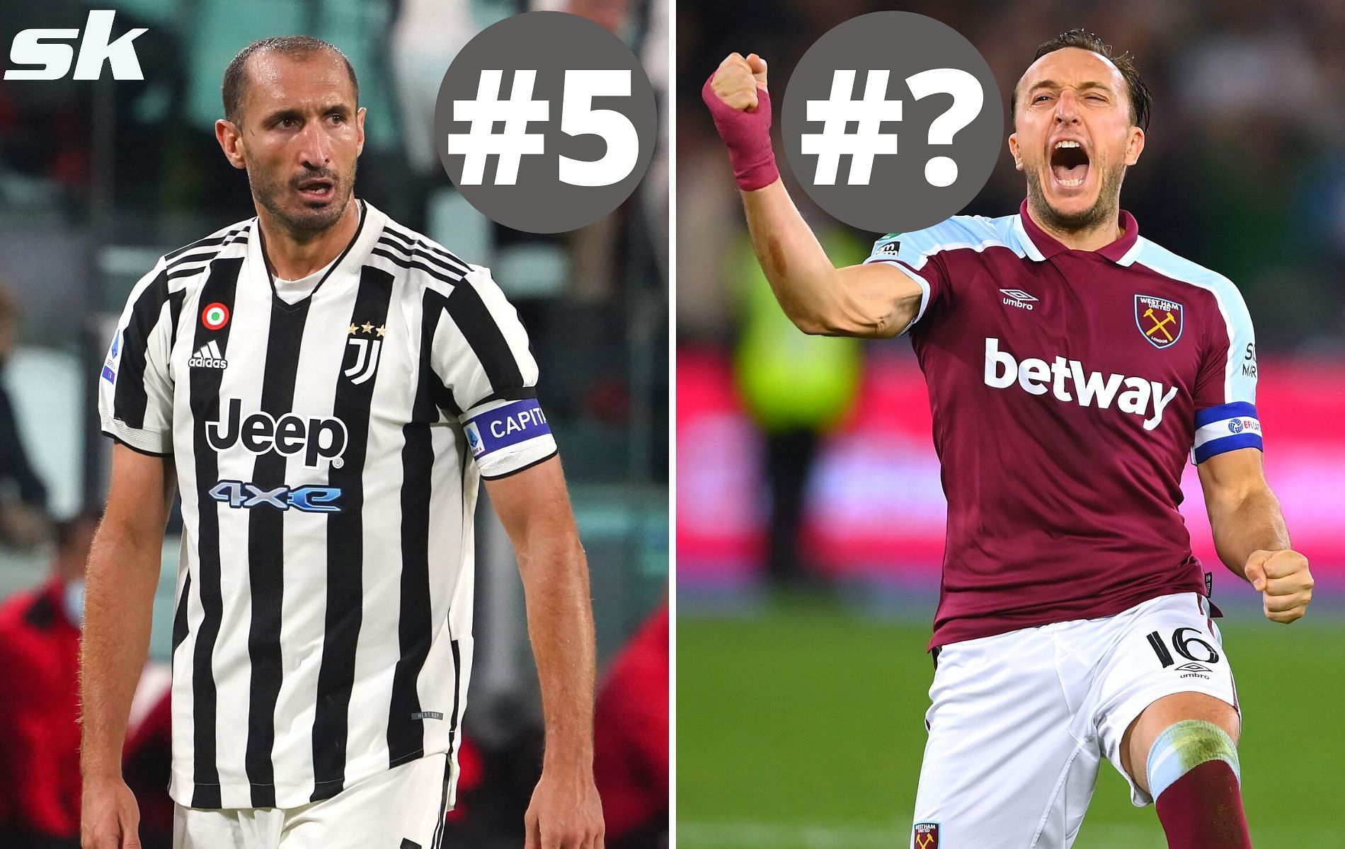 Chiellini is fifth, Noble isn&#039;t first. Read to know more!
