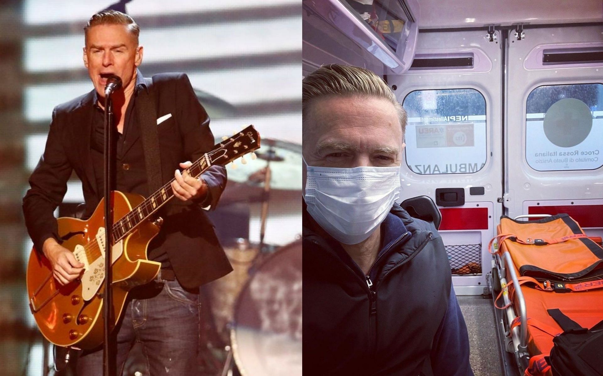 Bryan Adams tested positive for COVID-19 (Image via Reuters/Mark Blinch and bryanadams/Instagram)