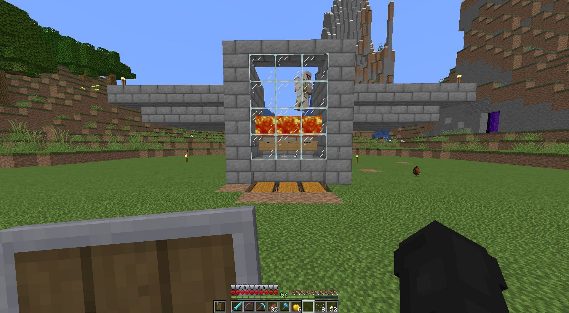 Iron Golem farm in Minecraft (Image via Reddit)