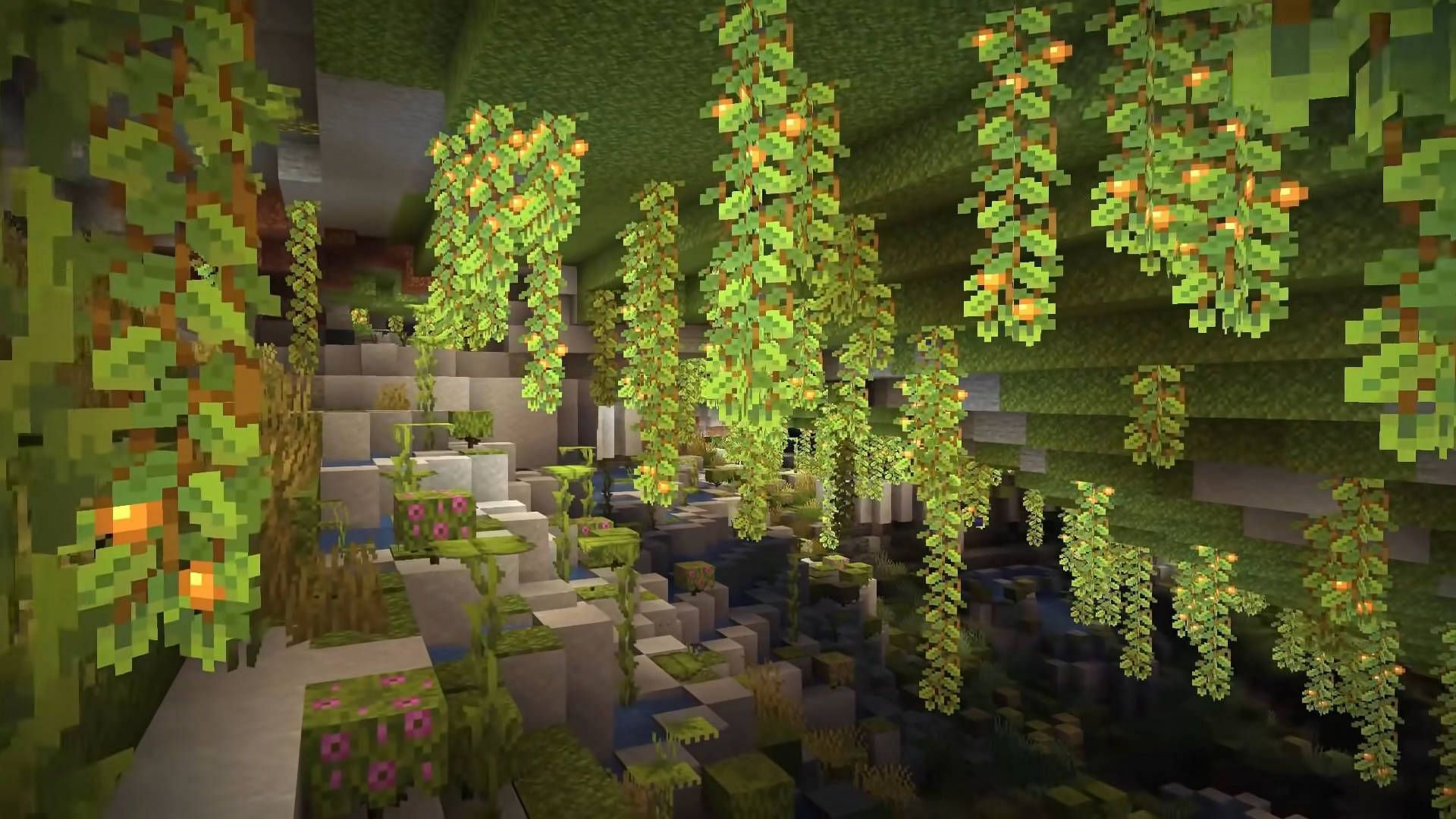 Caves &amp; Cliffs Part 2 will add new caves and new cave biomes (Image via Minecraft)