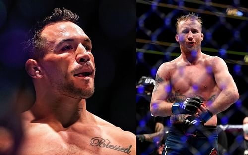 Michael Chandler (left) and Justin Gaethje (right)