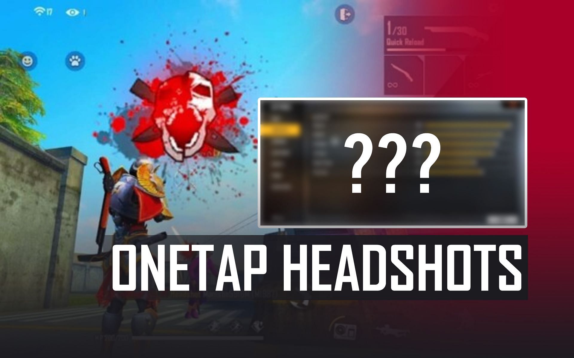 With the right settings, players will be able to hit headshots in Free Fire MAX (Image via Sportskeeda)