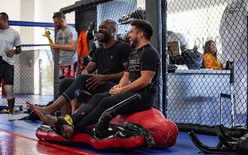 Jon Jones (left) and Henry Cejudo (right) [Image credits: @jonyybones on Instagram]