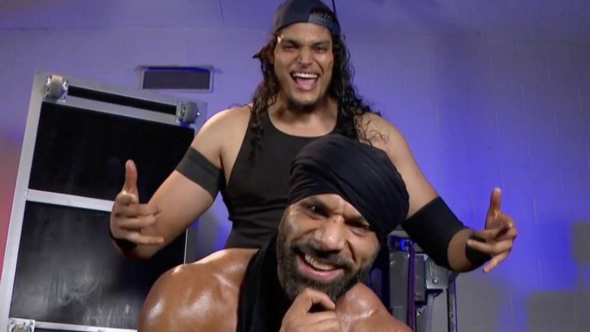 Jinder Mahal and Shanky on SmackDown