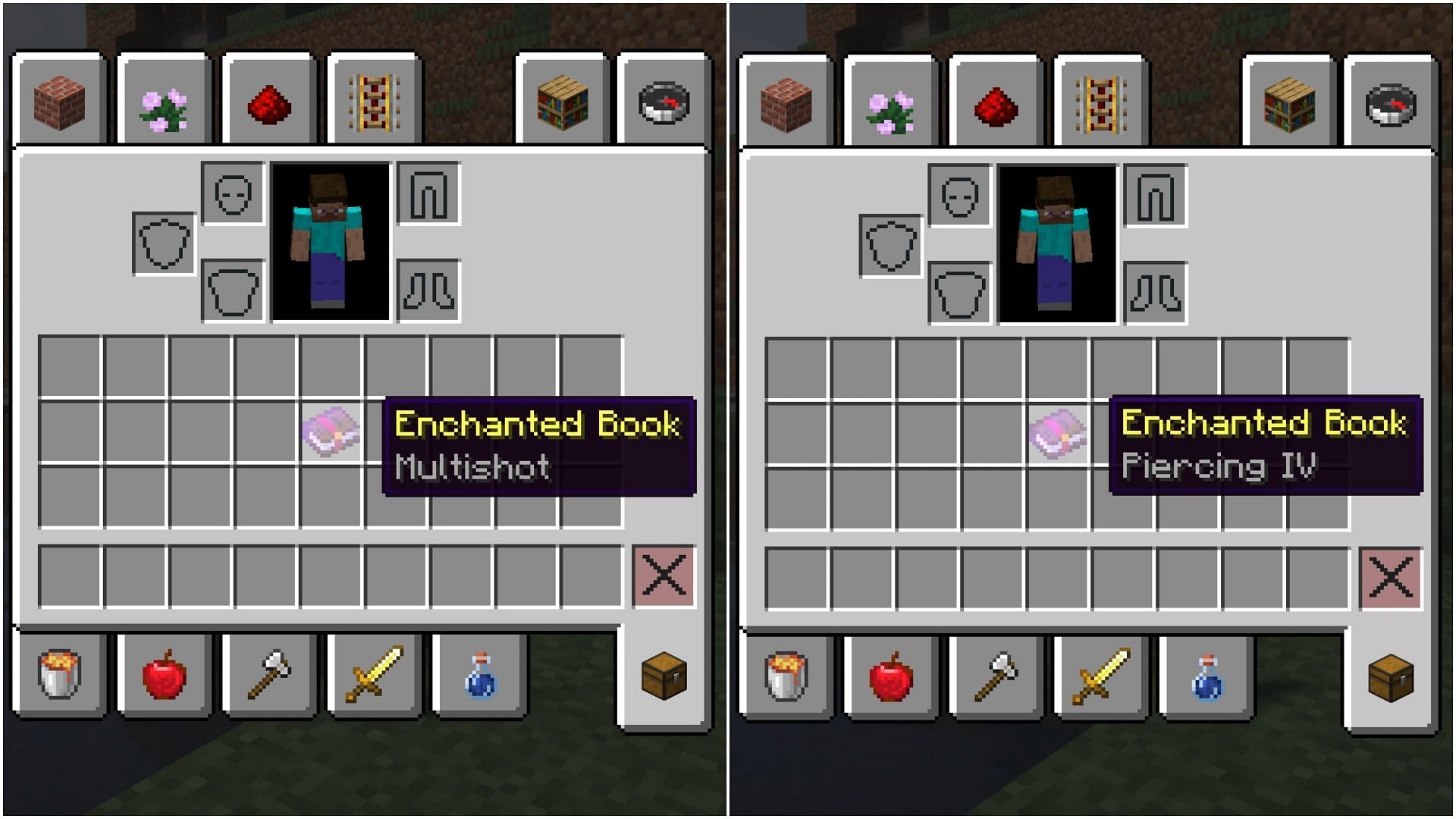 Levels comparison (Image via Minecraft)