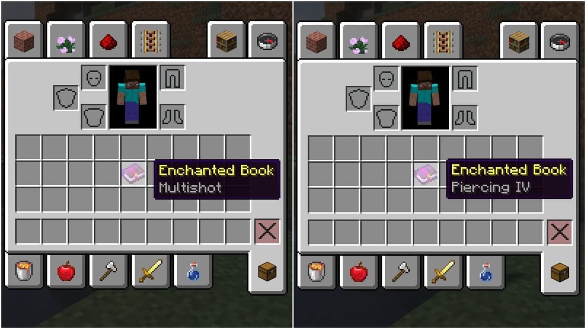 Multishot vs Piercing enchantment in Minecraft Which one is better for