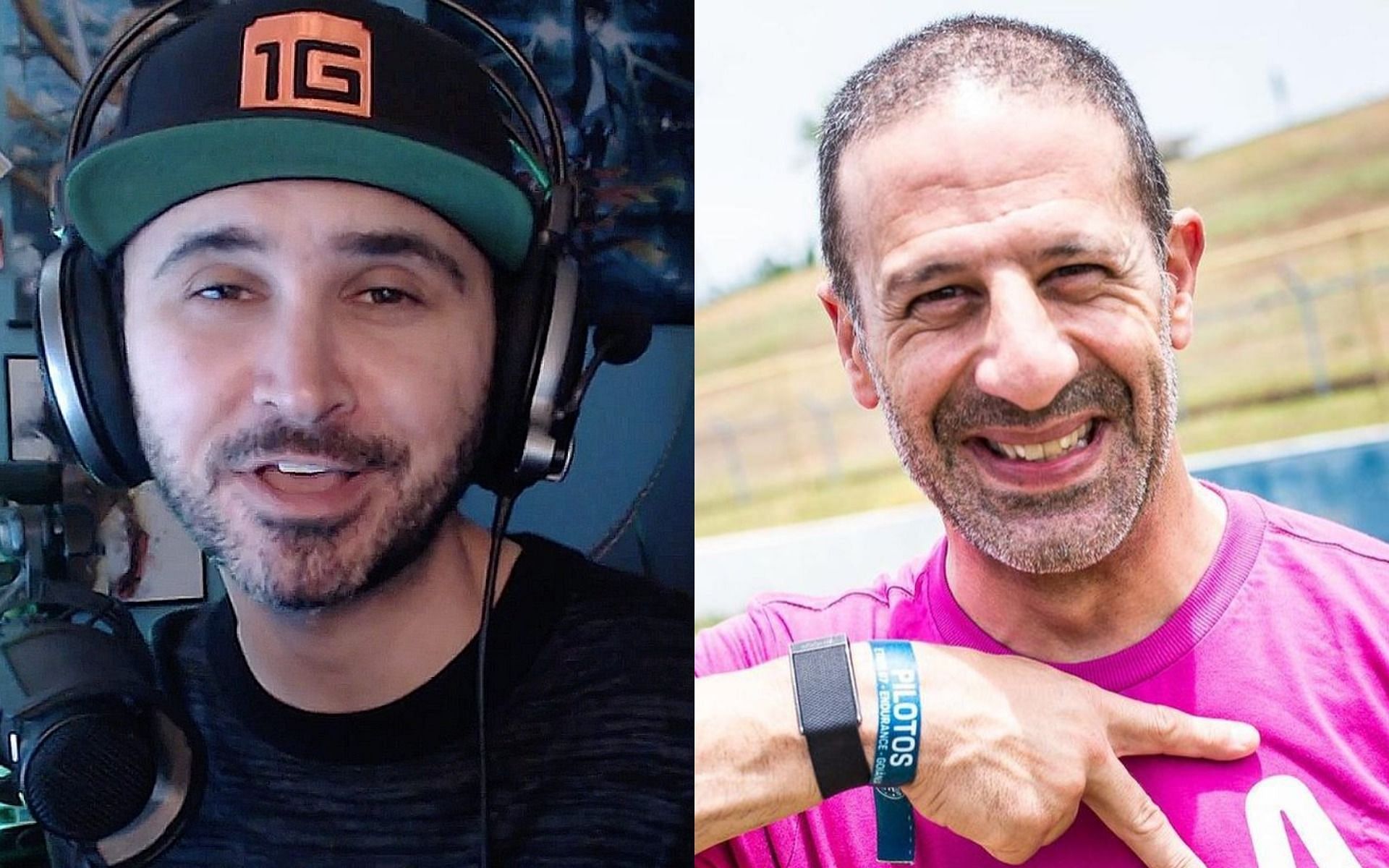 Summit1g to receive guidance and brand new gear from Tony Kanaan (Images via Twitch/summit1g, Instagram/tkanaan)