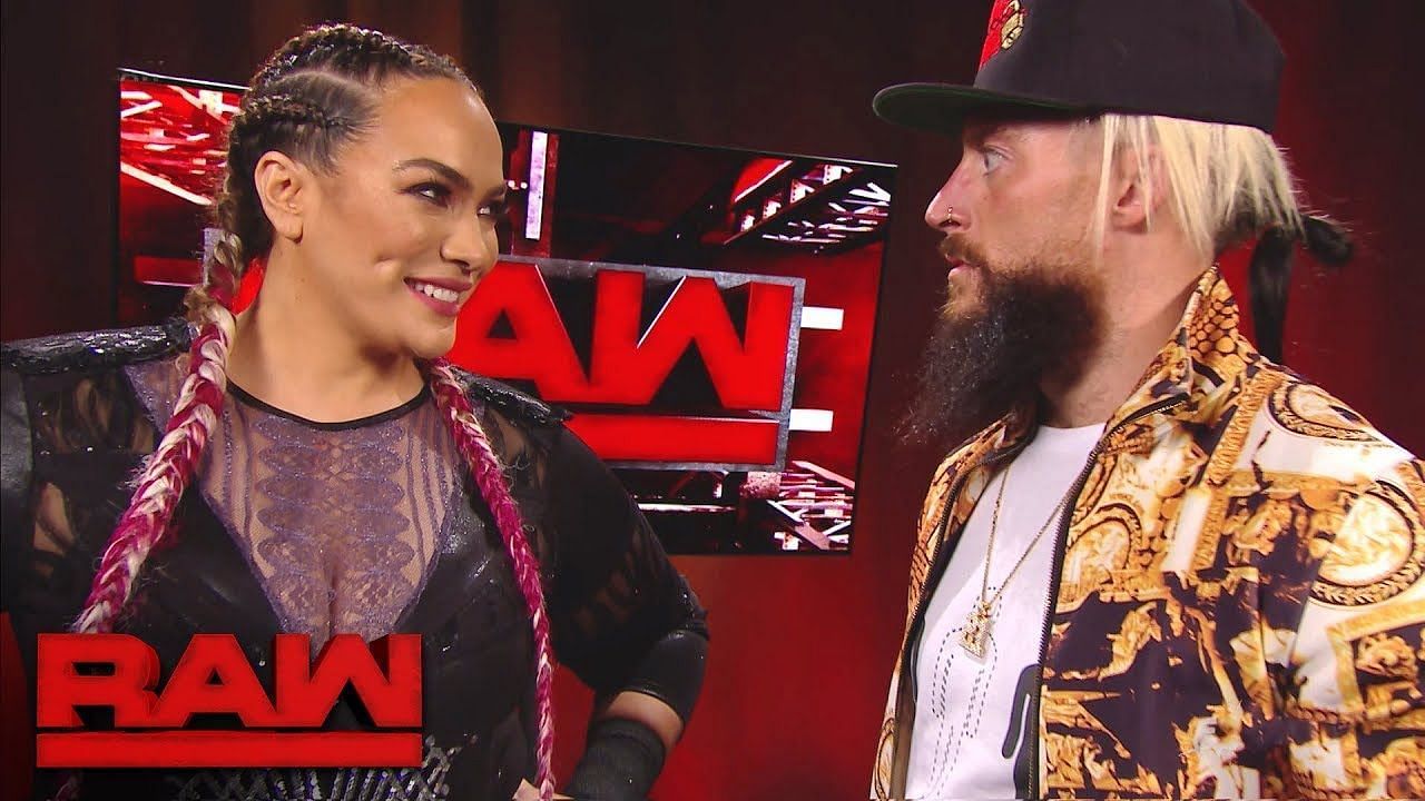 Nia Jax and Enzo Amore on WWE RAW
