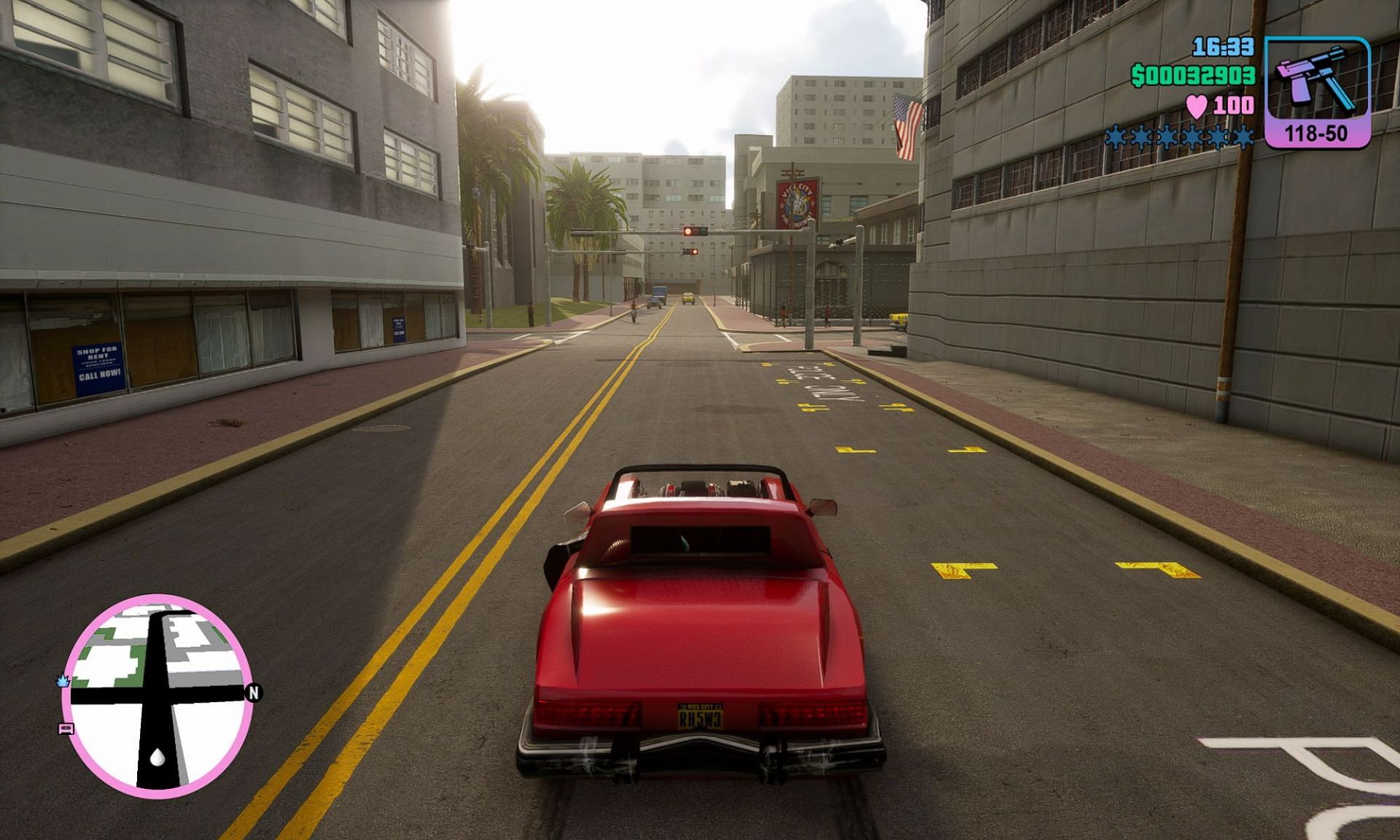 The pavement looks much nicer in these GTA Trilogy mods (Image via Nexus Mods)