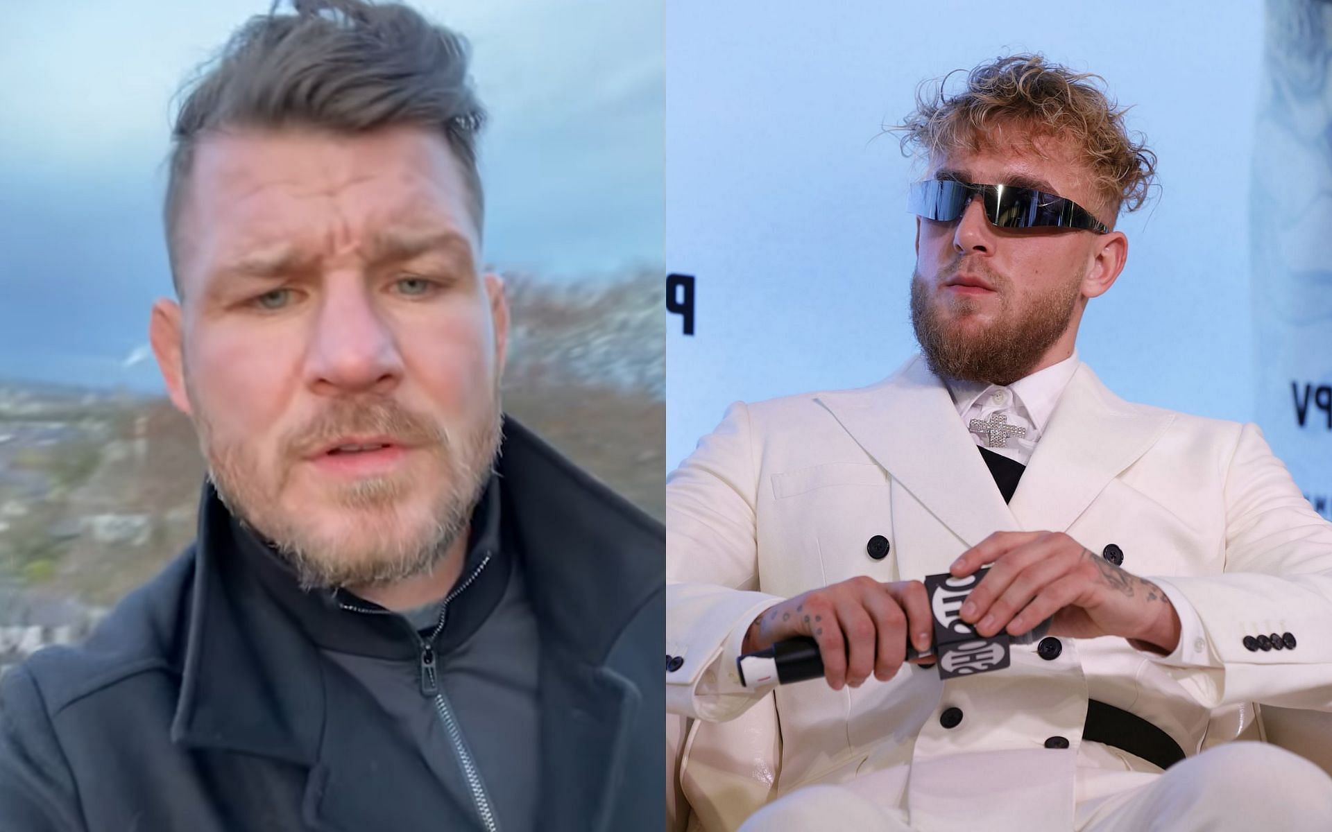 Michael Bisping (left) via youtube/MichaelBisping; Jake Paul (right)