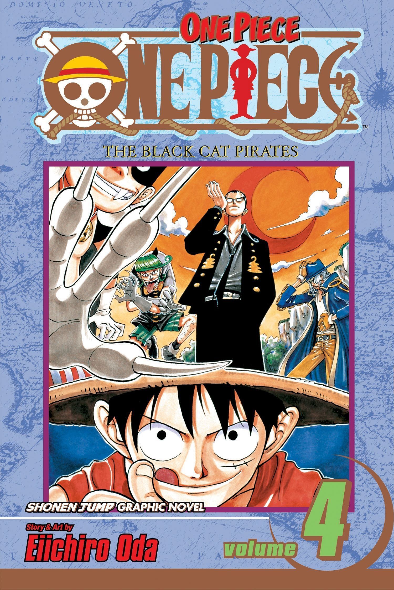 The cover art for One Piece Volume 4 (Image via Shueisha)