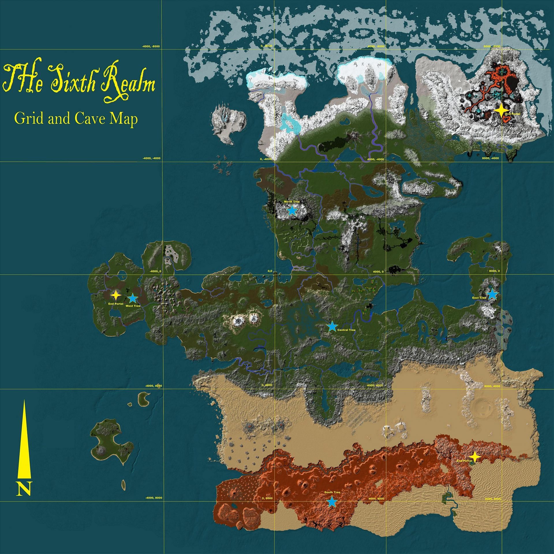 The Sixth Realm map (Image via Minecraft)