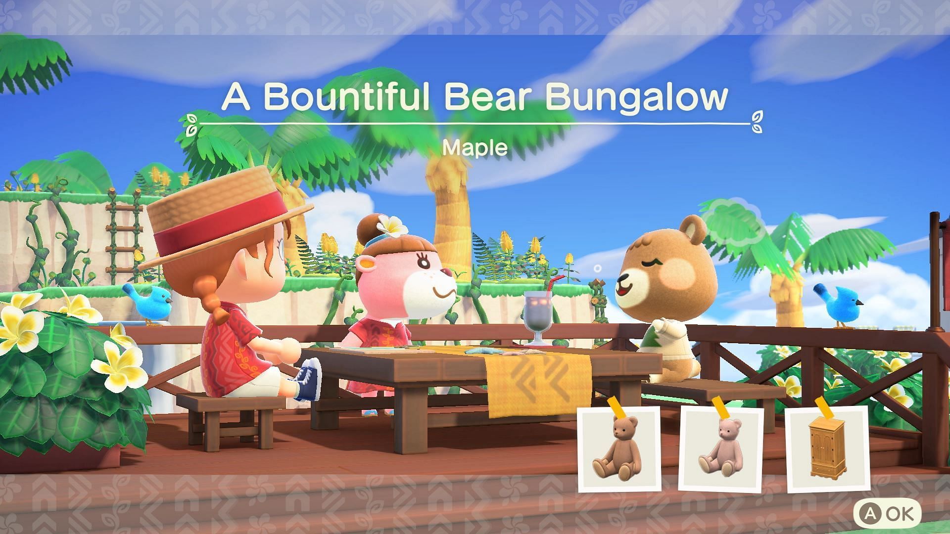 Villagers will request specific things for their vacation homes (Image via Nintendo)