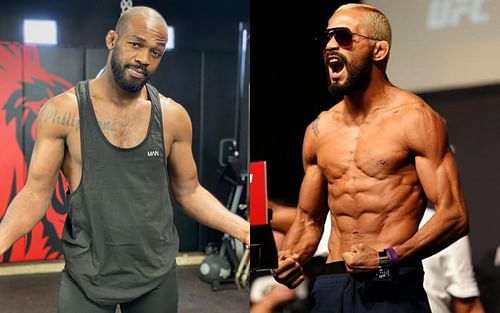 Jon Jones (left), Deiveson Figueiredo (right) [Image courtesy: @jonnybones and @daico_deusdaguerra]