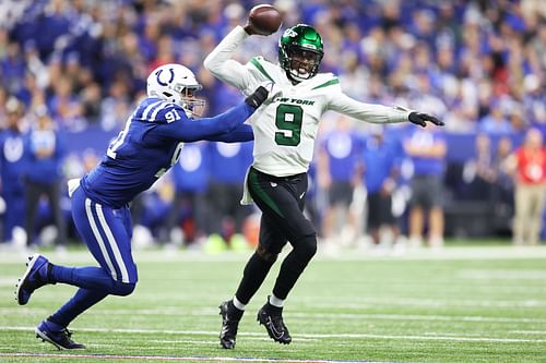 Josh Johnson escapes pressure during first half action on Thursday night