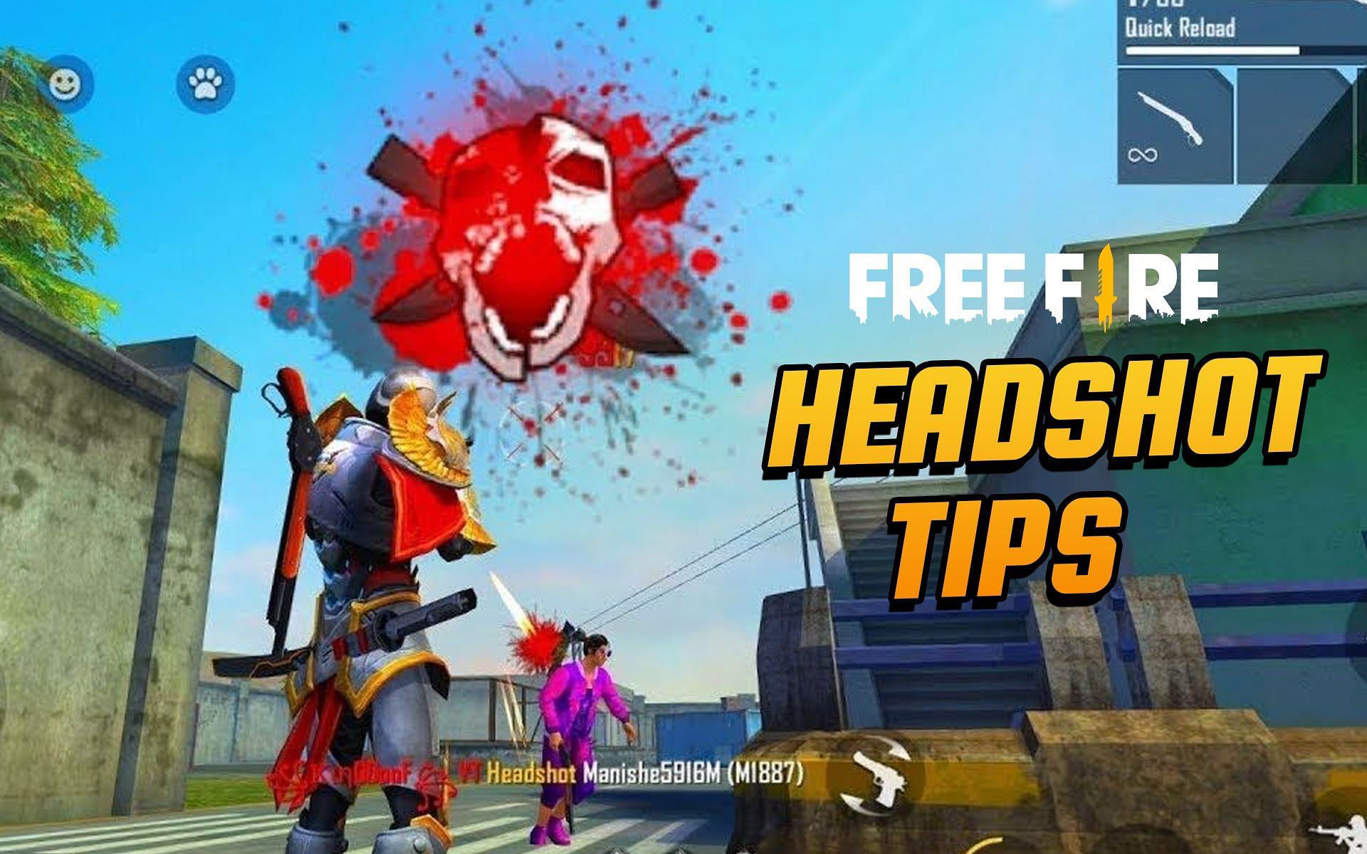 Headshots are sureshot one or two hit kills in games like Free Fire (Image via Sportskeeda)