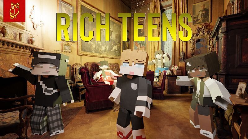 The Rich Teens skin pack (Image via Minecraft)