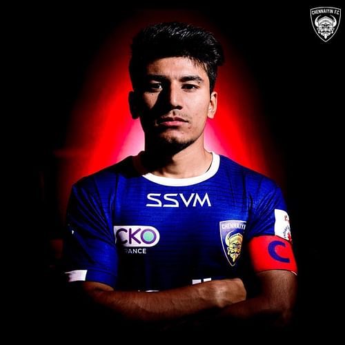 Anirudh Thapa named Chennaiyin FC captain (Image source: Chennaiyin FC Twitter)