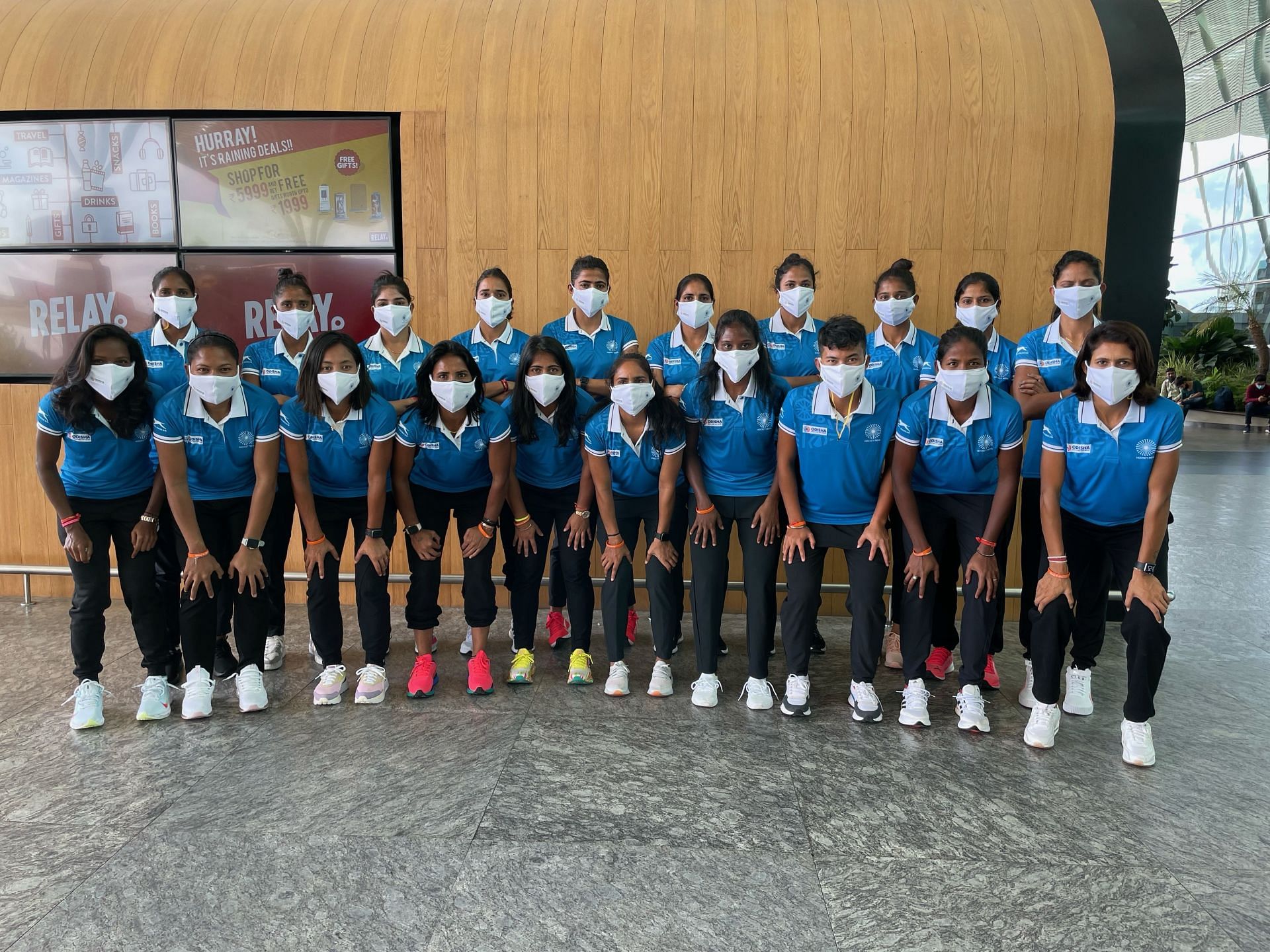 The Indian women&#039;s hockey team leaves for Korea for the Asian Champions Trophy. (PC: Hockey India)