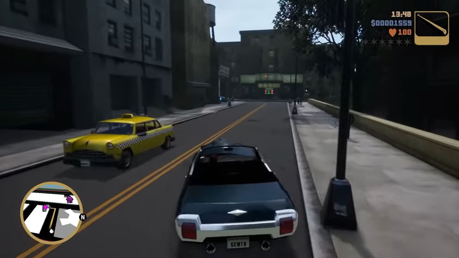 A waypoint in GTA 3 (Image via Sportskeeda)