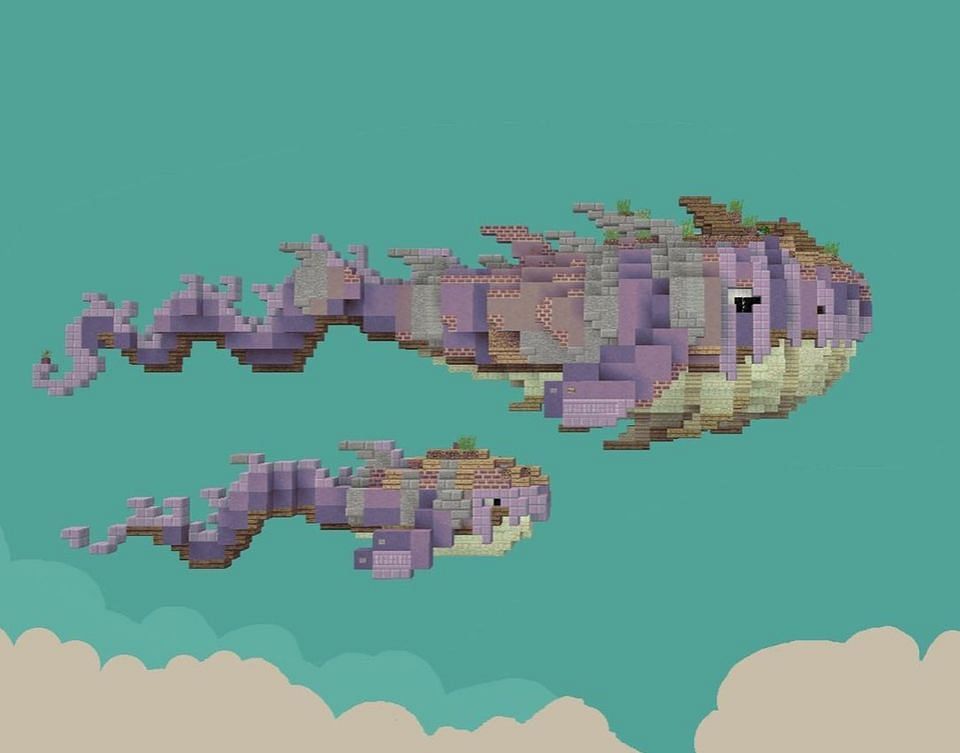 A pair of fish in Minecraft (Image via u/pixelbiesterofficial)