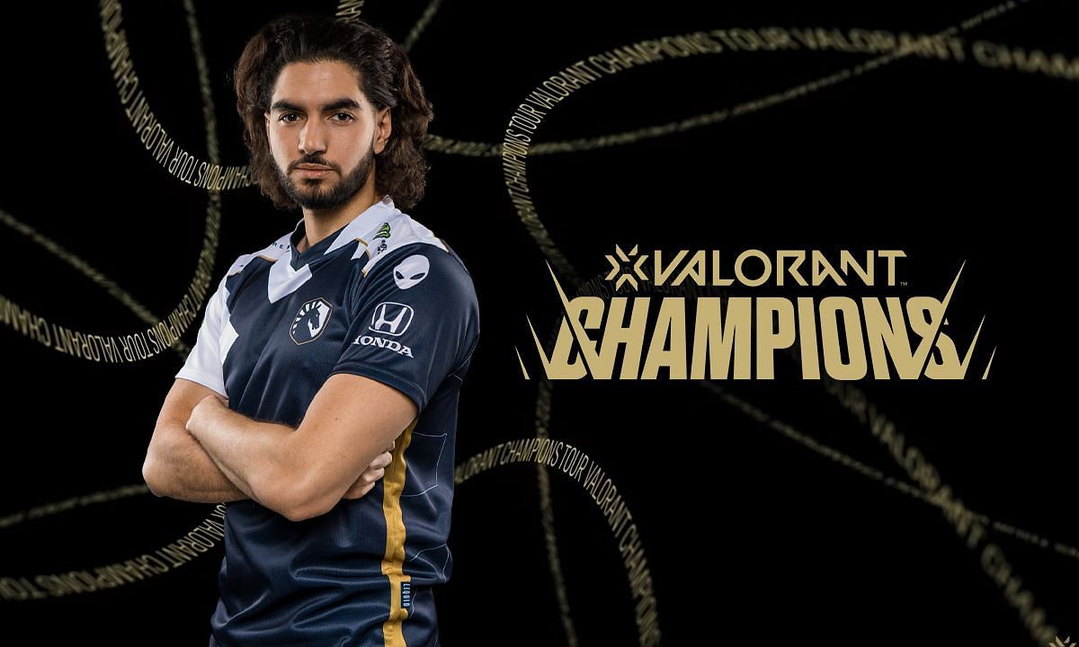 Team Liquid&#039;s ScreaM on Valorant Champions 2021 (Image via Sportskeeda)