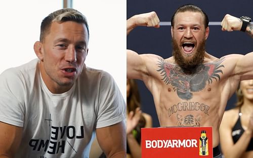 Georges St-Pierre (left) image via. youtube/SPORF; Conor McGregor (right)