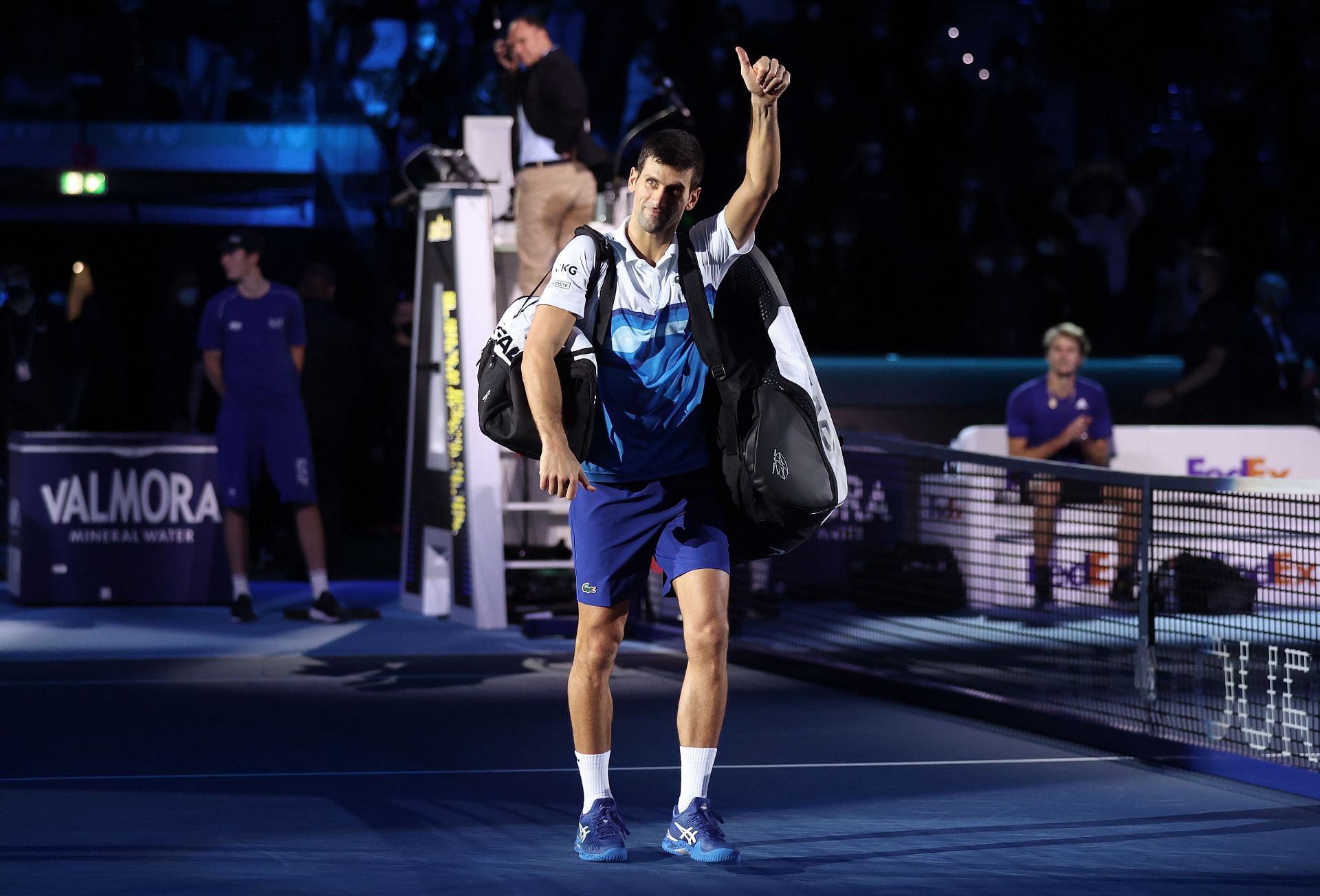 Novak Djokovic Nitto ATP World Tour Finals - Day Seven