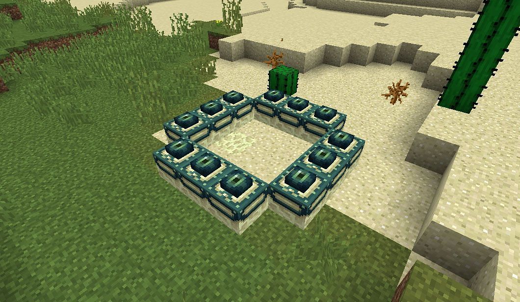 This relatively simple mod allows for End portal frames to be crafted (Image via Minecraft)