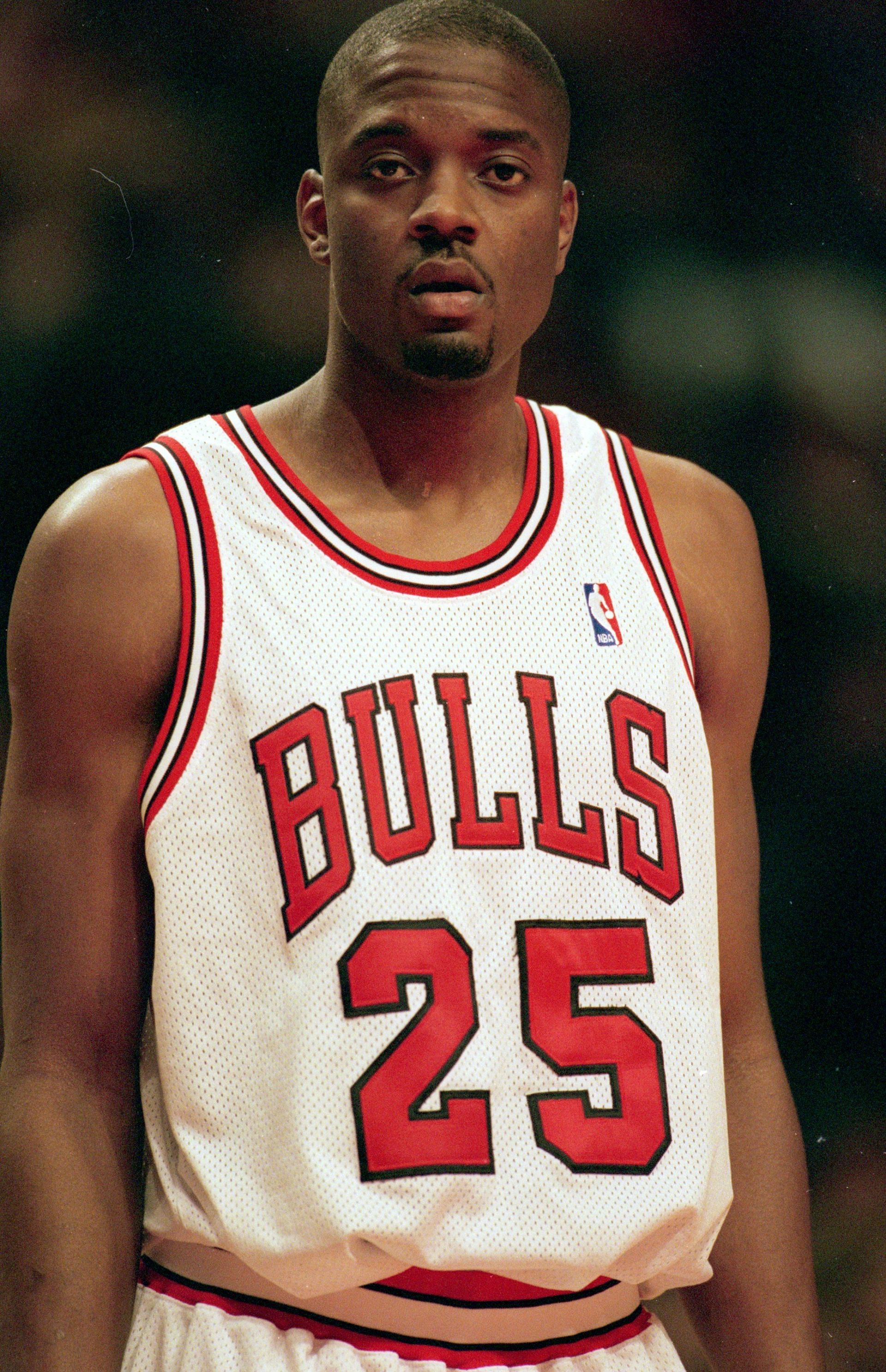 Corey Benjamin #25 of the Chicago Bulls, is the father of Cori.