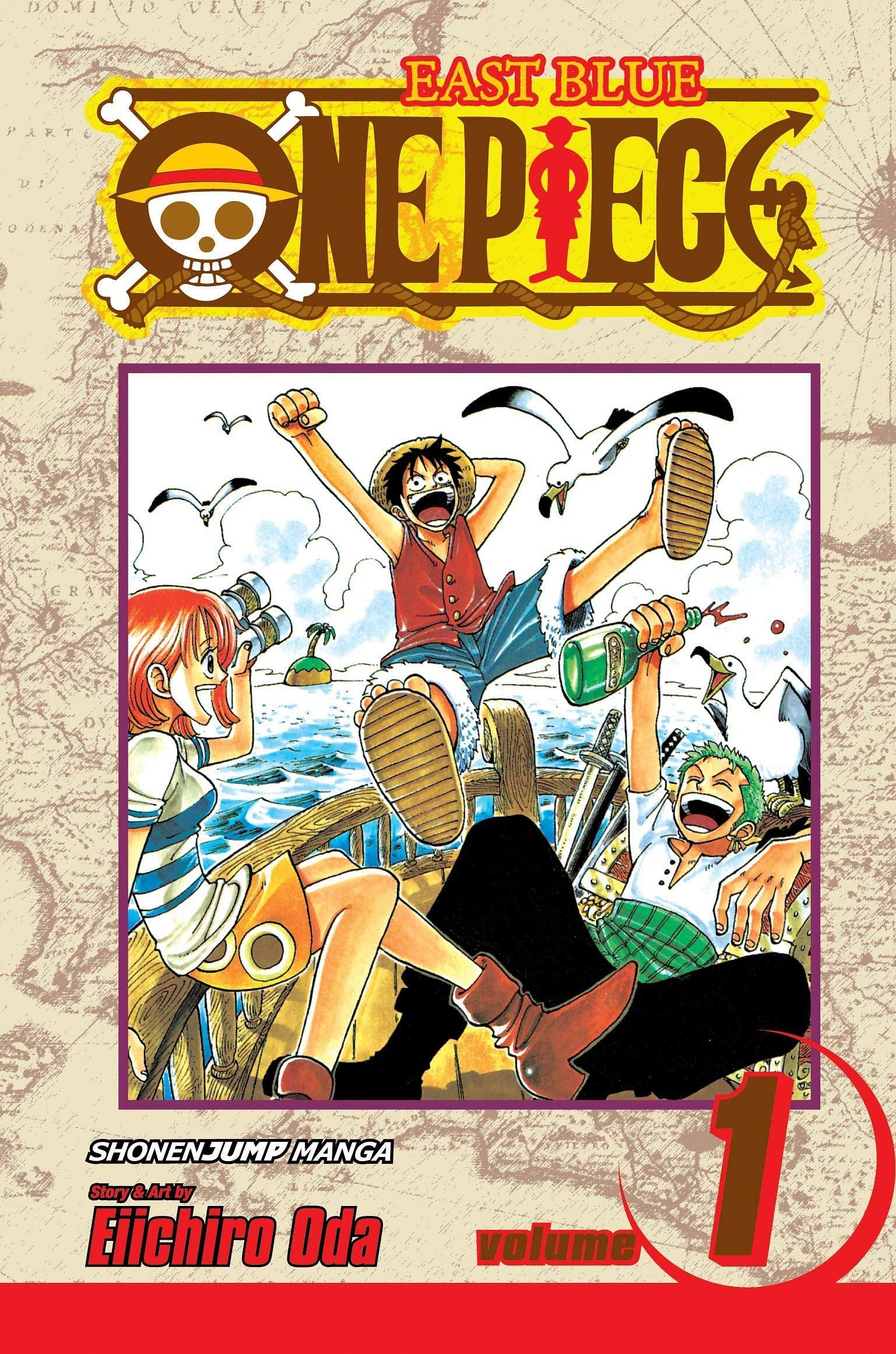 The cover art for One Piece Volume 1 (Image via Shueisha)