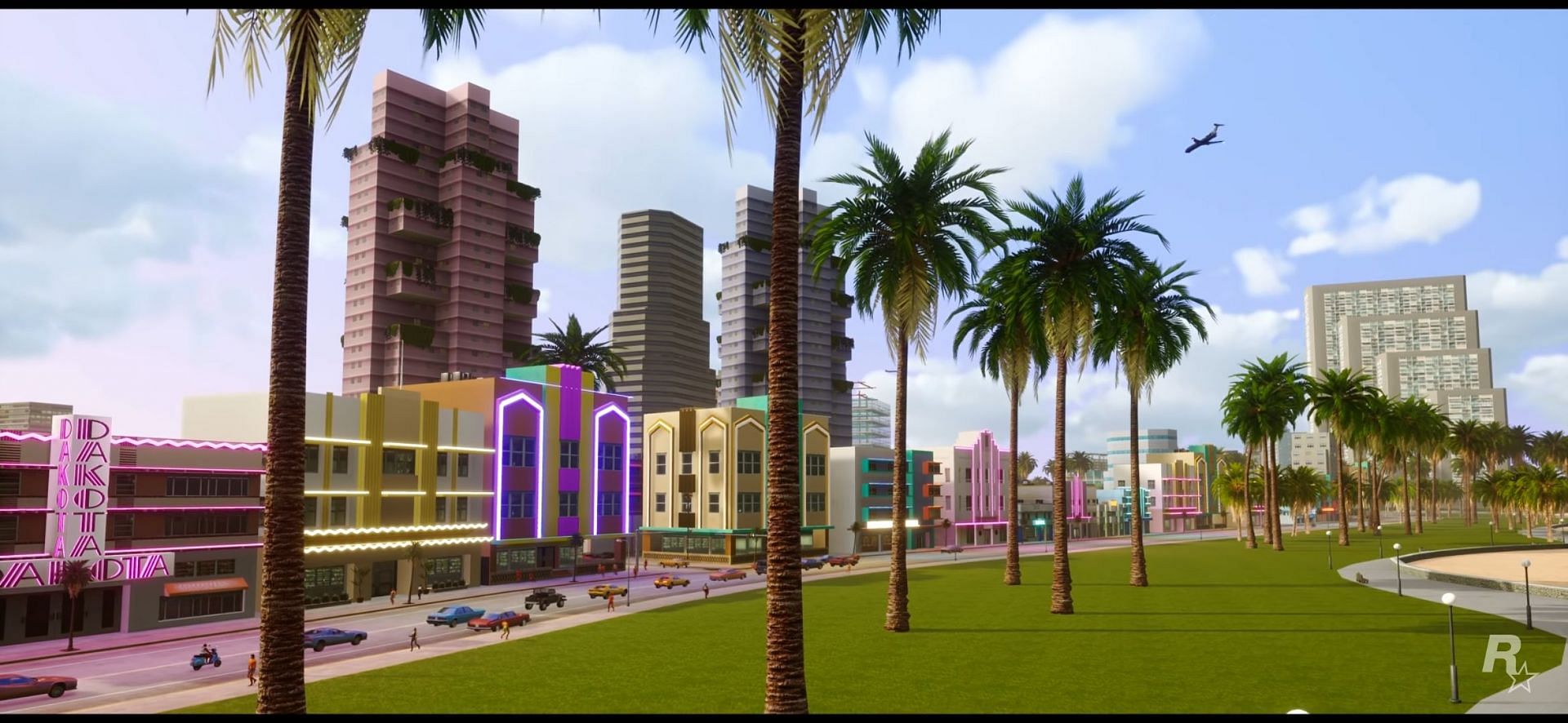 The palm trees look much more realistic than before (Image via Rockstar Games)