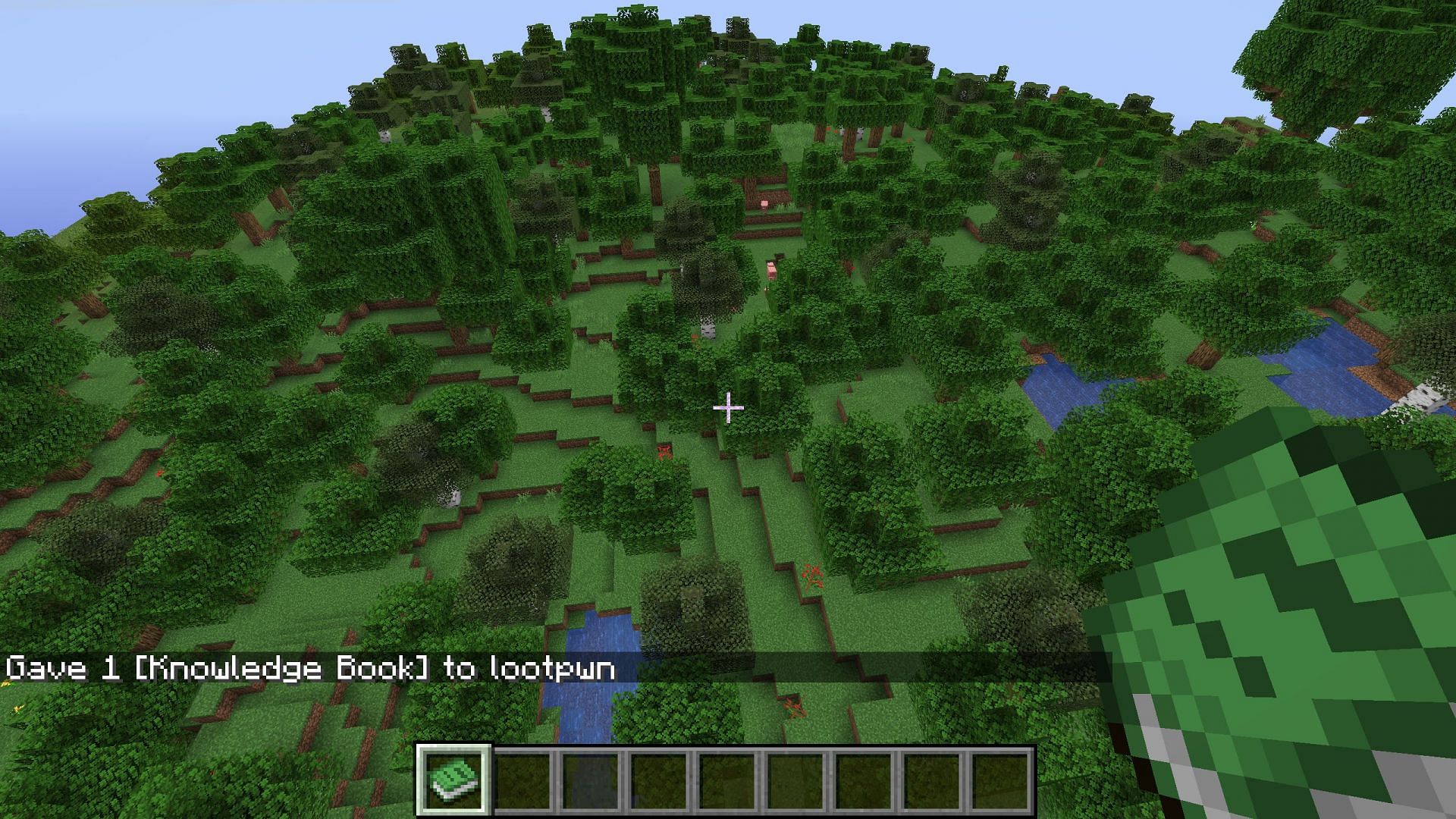 Knowledge books can only be acquired through the use of commands (Image via Minecraft)