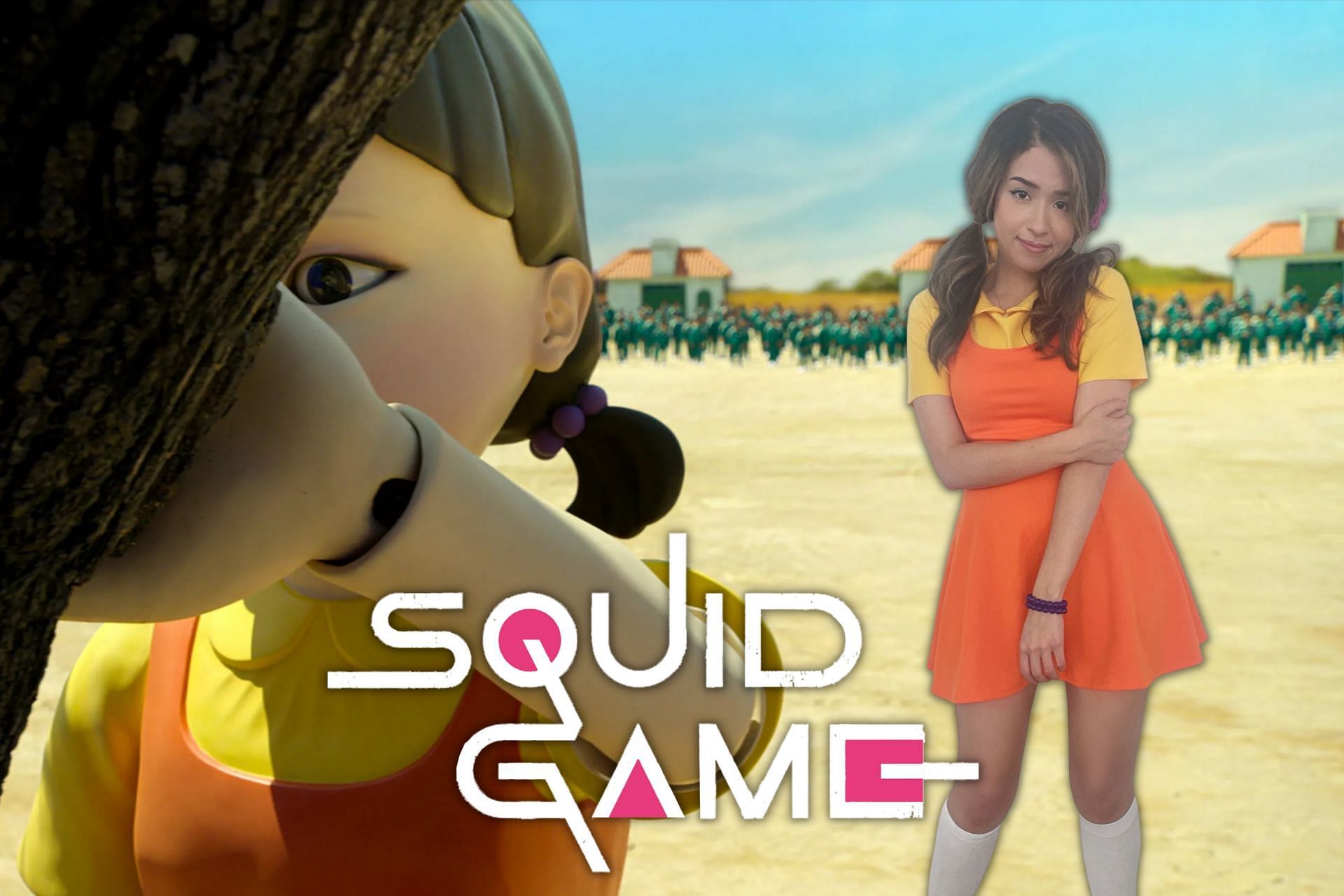 Pokimane awes the internet with her Squid Game inspired outfit (Image via Sportskeeda)