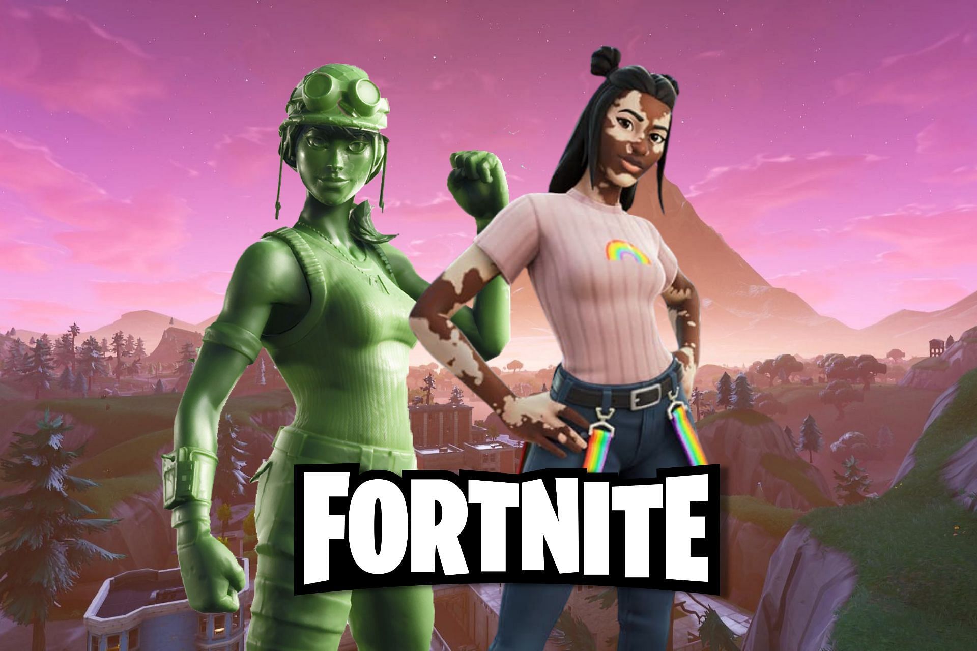 Controversial Fortnite skins (Image via Sportskeeda)