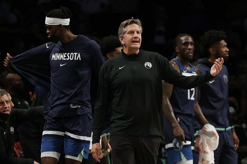 Head coach Chris Finch of the Minnesota Timberwolves.