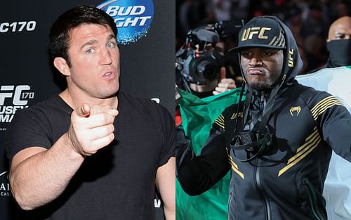 Chael Sonnen (left) and Kamaru Usman (right)