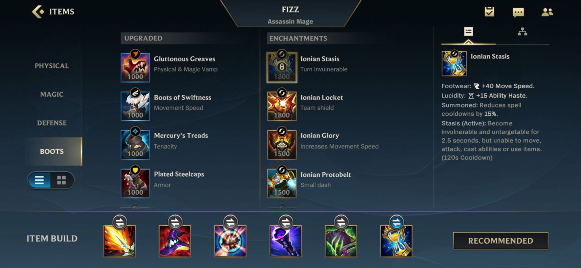 Fizz Item build (Image via Wild Rift)