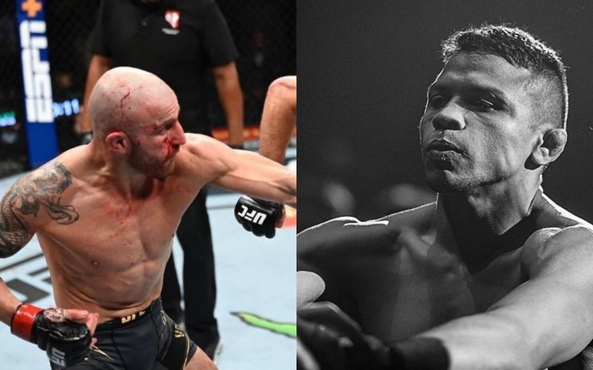 Volkanovski (left) vs. Fernandes (right) at 145 pounds has the makings of an MMA classic. (Credits: @alexvolkanovski, @bibianofernandes via Instagram)