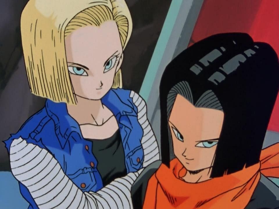 Androids 17 and 18 as seen in Dragon Ball Z. (Image via Toei Animation)