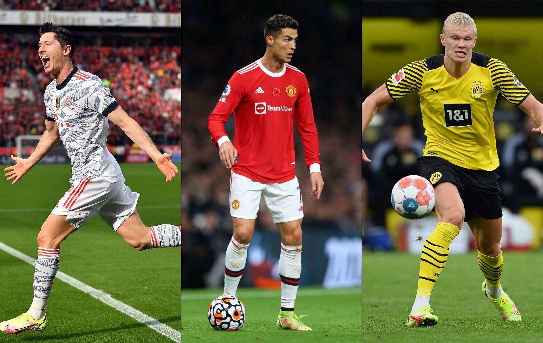 These strikers have the best finishing stats in FIFA 22 (Images via Getty)